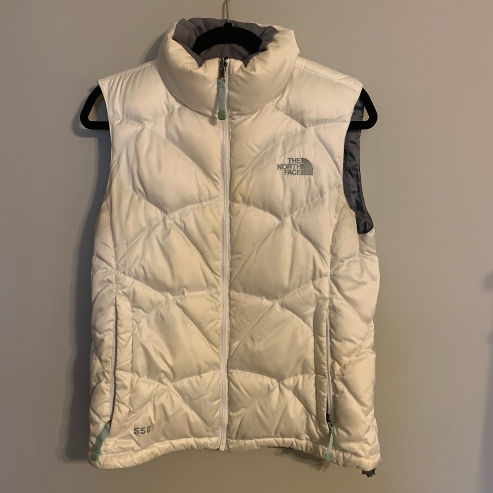 The North Face Women's White Puffer Vest
